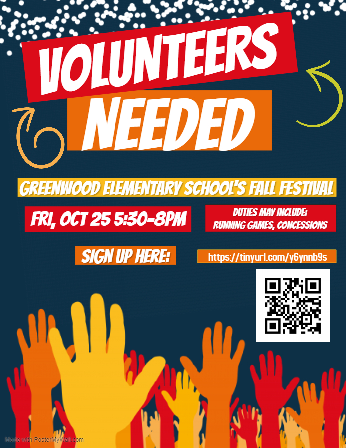 Volunteers for Fall Festival Greenwood Elementary PTA